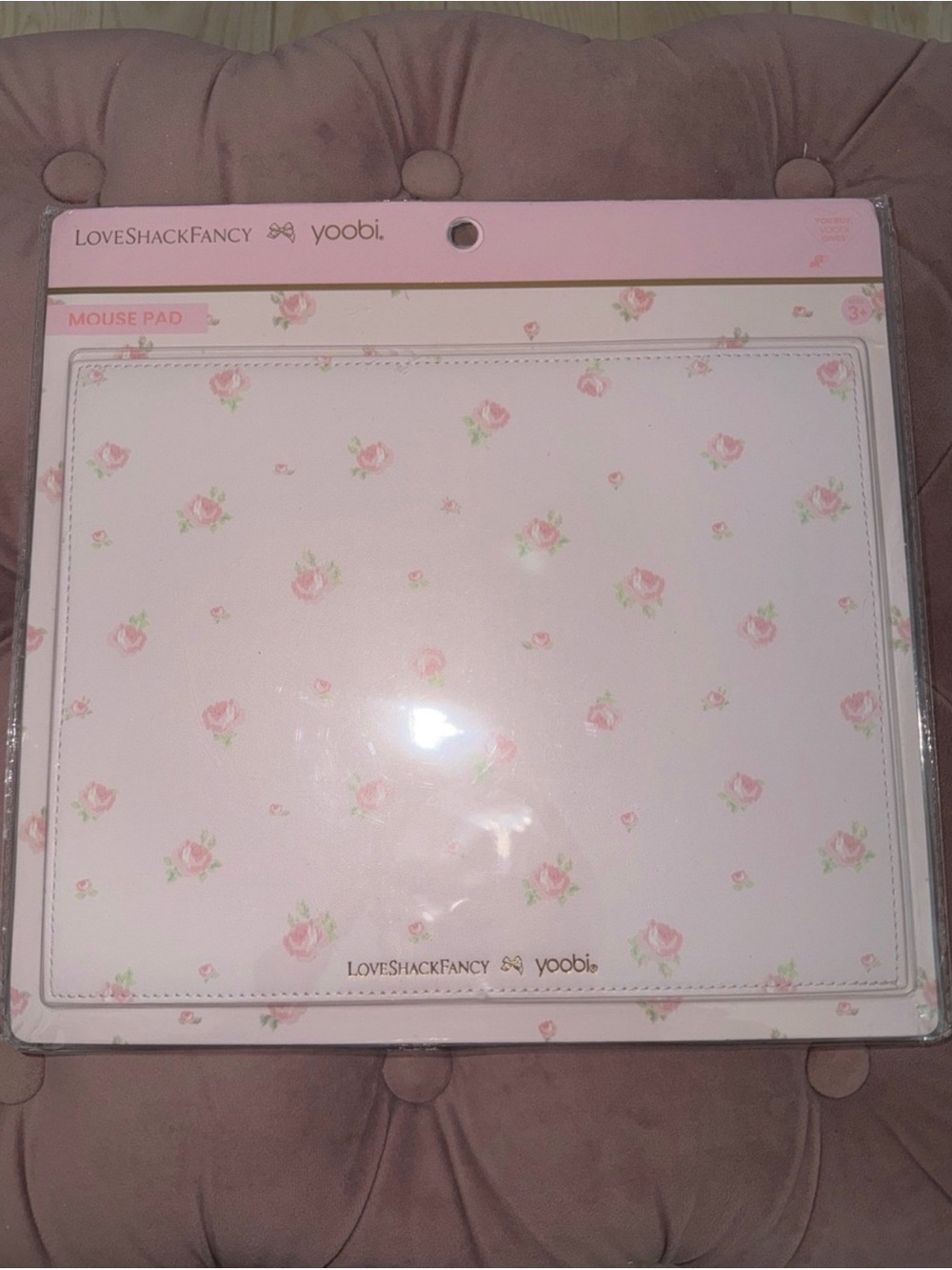 NWT! LoveShack FancyxTarget- Yoobi BloomingHeirloom MousePad Strawberry Macaroon
